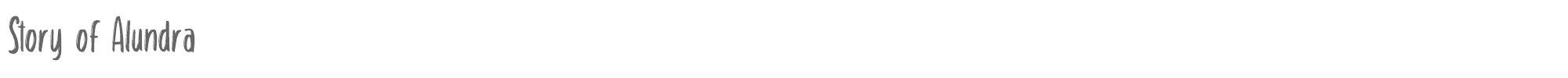 Sample characters Story Of Alundra Font
